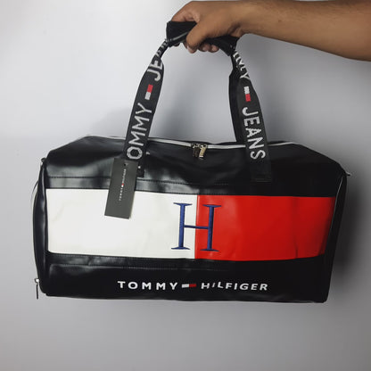 Imported Fux Leather Travel luggage bag 568 Black